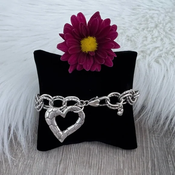 ๐ BRIGHTON Pebble Heart Bracelet - Picture 1 of 5